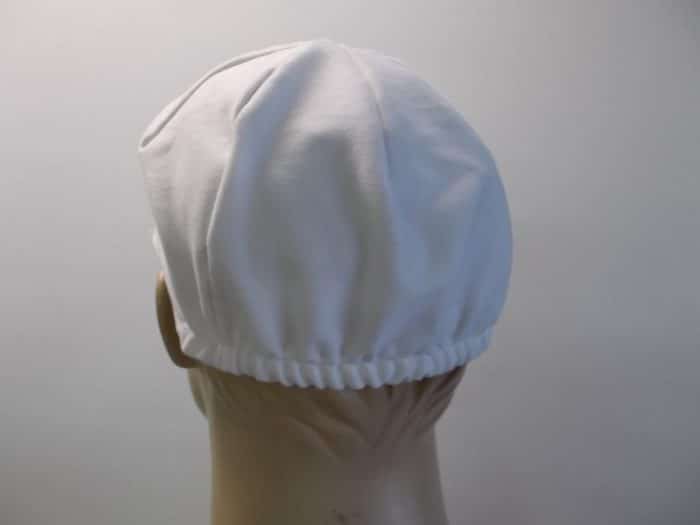 Cappellino ciclismo vintage bianco