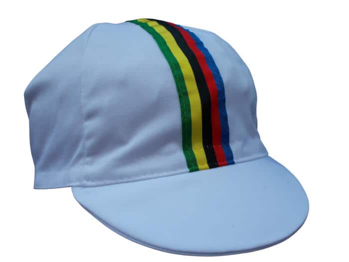 Cappellino Ciclismo vintage Estivo IRIDATO bianco