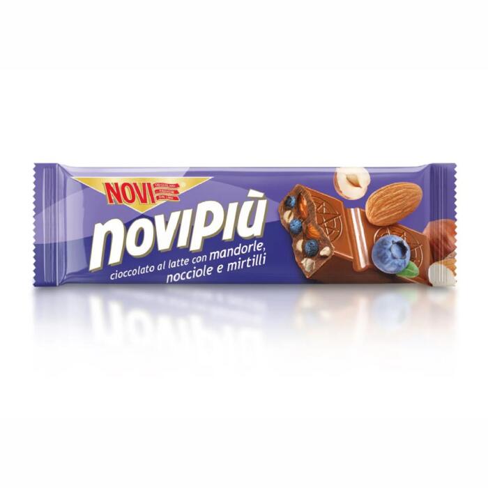 Barretta NoviPiù Nocciole, Mandorle e Mirtilli 28g